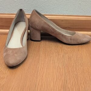 Cole Haan Nude/Pink Suede Block heel